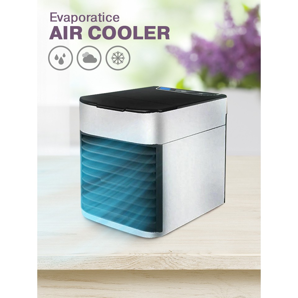 พัดลมไอเย็นตั้งโต๊ะ-เครื่องทำความเย็นมินิ-แอร์พกพา-evaporative-air-cooler