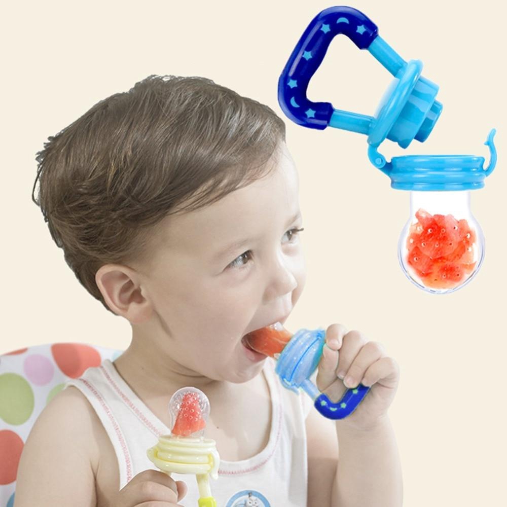 ทารก-เครื่องทำให้สงบ-จุกดูดผลไม้-ซิลิโคนนิ่ม-สำหรับใส่ผลไม้หรืออาหาร-พร้อมฝาปิด-silicone-baby-food-feeder-pacifier