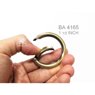 ภาพหน้าปกสินค้าBA 4165 ตะขอกลม ห่วงสปริง ขนาด1.50นิ้ว 1ชิ้น Gate Spring O-Ring 1 piece ซึ่งคุณอาจชอบสินค้านี้