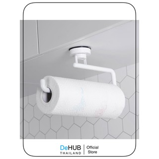 ที่แขวนกระดาษม้วนยาว กระดาษซับมัน ในครัว (super suction) DeHUB  Kitchen Towel Hanger R - S60
