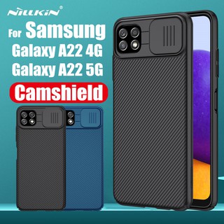 NILLKIN เคสป้องกันกล้อง แบบสไลด์ สําหรับ Samsung Galaxy A22 5G 6.6 นิ้ว A22 4G 6.4 นิ้ว