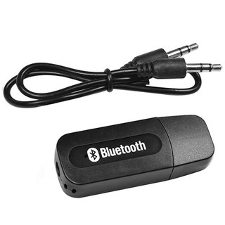3.5mm USB Bluetooth ไร้สายสเตอริโอเครื่องรับฟังเสียงลำโพง Dongle