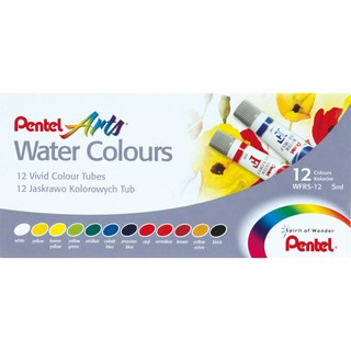 PENTEL Water Colours สีน้ำ 12สี