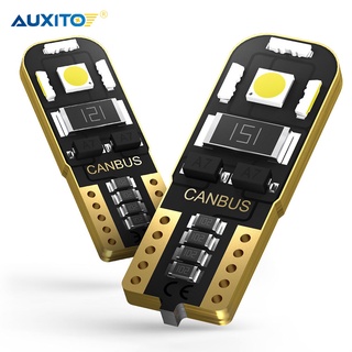 Auxito หลอดไฟเลี้ยว T10 LED W5W แคนบัส ไม่มีข้อผิดพลาด สําหรับจอดรถยนต์ 2 ชิ้น