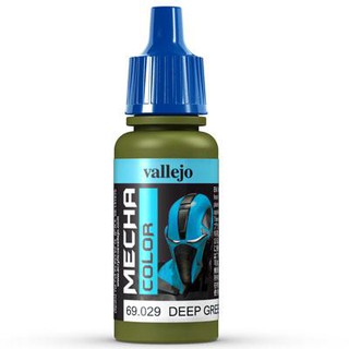 Vallejo MECHA COLOR 69.029 Deep Green สีสูตรน้ำ ไม่มีกลิ่น ใช้งานง่าย ใช้พู่กัน หรือ AirBruhs ได้ทั้งหมดเนื้อสีเนียน.
