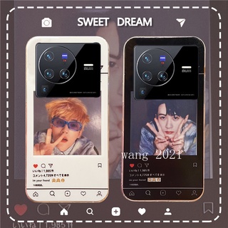 Ready Stock 2022 New Phone Case เคสโทรศัพท VIVO X80 Pro X70 Pro 5G เคส Casing Ins Photo Frame Creativity Transparent Ultra-thin Silicone Anti-fall Soft Back Cover