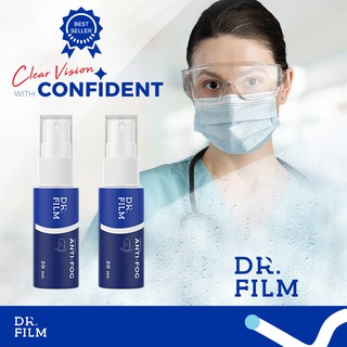 DR.FILM® Anti Fog (แพ็ค 2) น้ำยาป้องกันฝ้า 20 มิล. ใสเต็มประสิทธิภาพ ปลอดภัยไม่ระคายเคืองดวงตา ผ่านการทดสอบแล้ว พร้อมส่ง