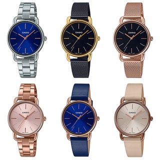 สินค้า Casio นาฬิกาข้อมือผู้หญิง LTP-E412(LTP-E412D-2A,LTP-E412MGB-1A,LTP-E412MPG-1A,LTP-E412PG-4A,LTP-E412PL-2A,LTP-E412RL-5A)