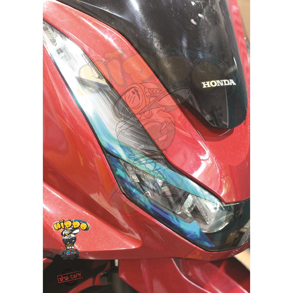 สติ๊กเกอร์ฟิล์มไฟหรี่-pcx160-aii-new-สีน้ำเงิน-ปรอท