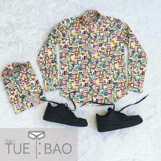 TueBaoShirt เสื้อเชิ้ตแขนยาว ลายกราฟฟิก