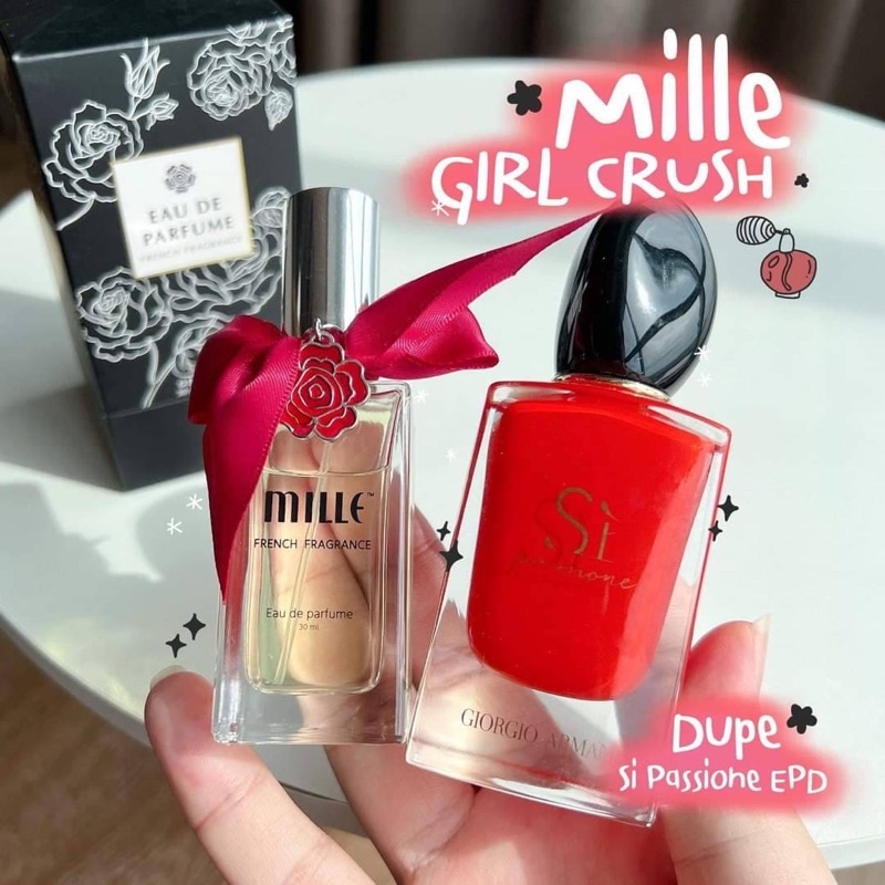 ภาพสินค้าMILLE Eau De Parfume พร้อมส่ง 6 กลิ่น น้ำหอม มิลเล่ จากฝรั่งเศส Dior Dolce&Gabbana Chanel BVLGARI Yves Armani จากร้าน ano_beautyshop บน Shopee ภาพที่ 4