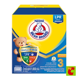 ตราหมี โพรเท็กซ์ชัน ทริปเปิ้ล โปร 3 ผลิตภัณฑ์นมผง รสน้ำผึ้ง 1650 ก.Bear Brand Protection Triple Pro 3 Powdered Milk Prod