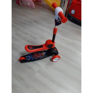 สกู๊ตเตอร์​สีแดงสไปเดอร์​แมน​ scooter spider​man​ 2in1