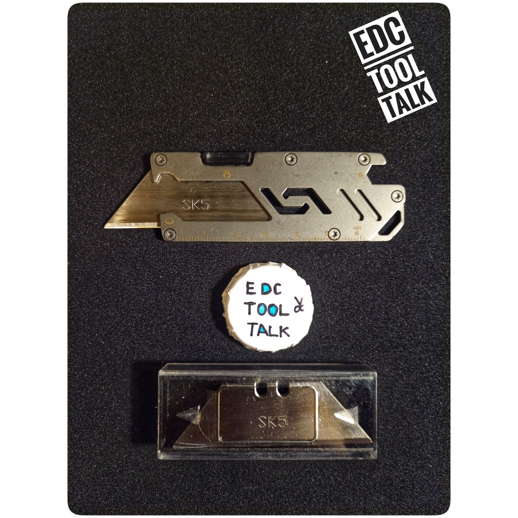 EDC Pocket MultiTool and Knife Function (Stainless Steel) Shopee