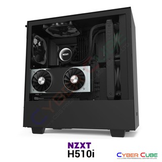 NZXT H510i Compact Mid-Tower with Lighting and Fan Control - Black (เคส) Case