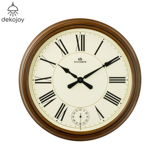 DOGENI นาฬิกาแขวน รุ่น WMP002DB นาฬิกาแขวนผนัง นาฬิกาจัมโบ้ ตัวเลขโรมัน เสียงระฆัง เสียงดนตรี เข็มเดินเรียบ Dekojoy
