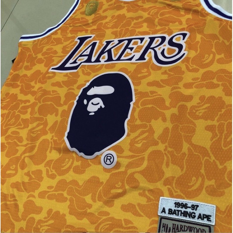 nba-เสื้อบาสเกตบอล-nba-bape-bulls-laker-งานปัก-ผ้าดีใส่สบาย