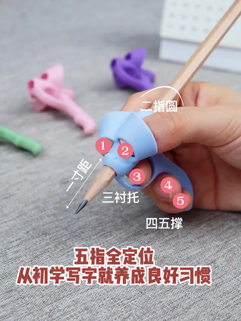 ที่วางปากกา-ดินสอ-ป้องกันนิ้วมือ-ป้องกันการสึกหรอ-สําหรับนักเรียนประถม-w5-5-ชิ้น