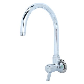 ก๊อกซิงค์เดี่ยวติดผนัง COTTO CT1095C33(HM) สีโครม ก๊อกซิงค์ ก๊อกน้ำ ห้องน้ำ SINK FAUCET COTTO CT1095C33(HM) CHROME