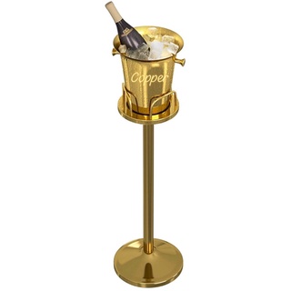 ถังแช่ไวน์สีทองพร้อมขาตั้ง gold winebucket with stand