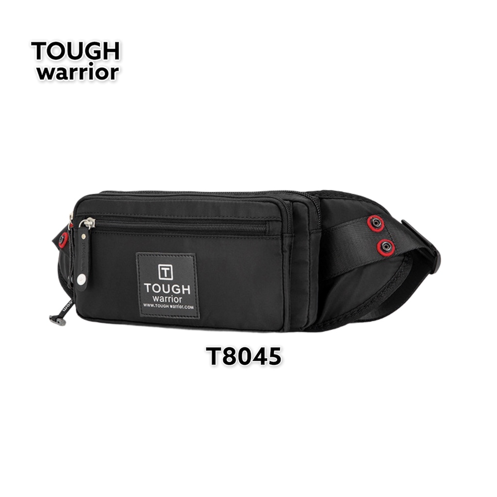 กระเป๋าคาดอก-กระเป๋าคาดเอว-t8045-วัสดุผ้าไนล่อน-สีดำ-งานคุณภาพจาก-tough-warrior