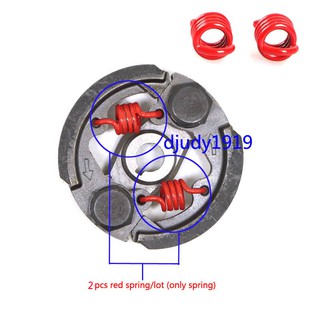 แผ่นคลัทช์สปริง สีแดง 2 จังหวะ 43cc 47cc 49cc สําหรับรถจักรยานยนต์วิบาก ATV Quad Crosser 2 ชิ้น