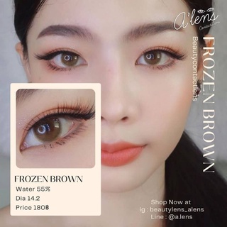 คอนแทคเลนส์ รุ่น Frozen brown ยี่ห้อบิวตี้เลนส์