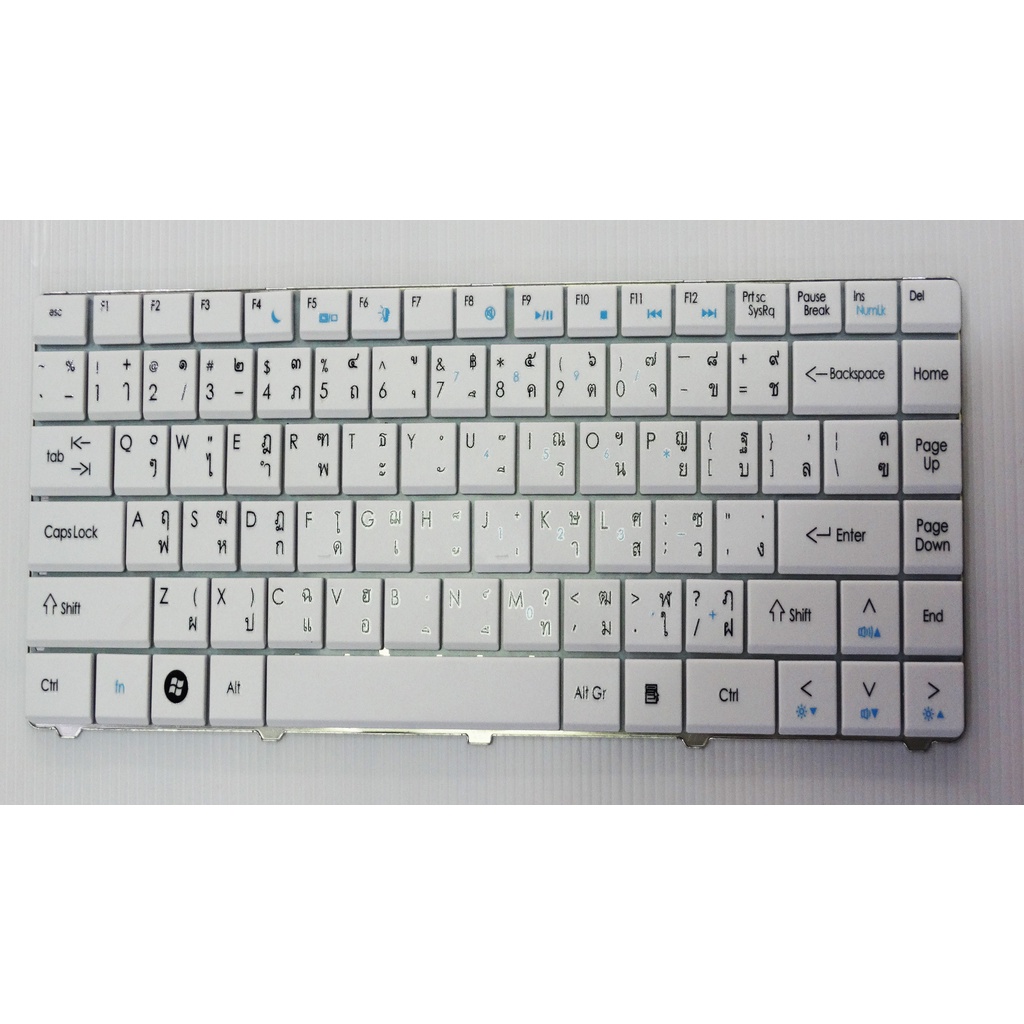 แป้นพิมพ์-คีย์บอร์ดโน๊ตบุ๊ค-acer-d725-white-laptop-keyboard