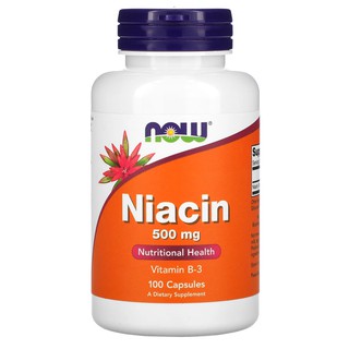 ภาพขนาดย่อของภาพหน้าปกสินค้าNow foods, Flush-Free Niacin, 250mg & 500 mg, วิตามินบี 3 ไนอะซิน จากร้าน happy_moon บน Shopee ภาพที่ 1