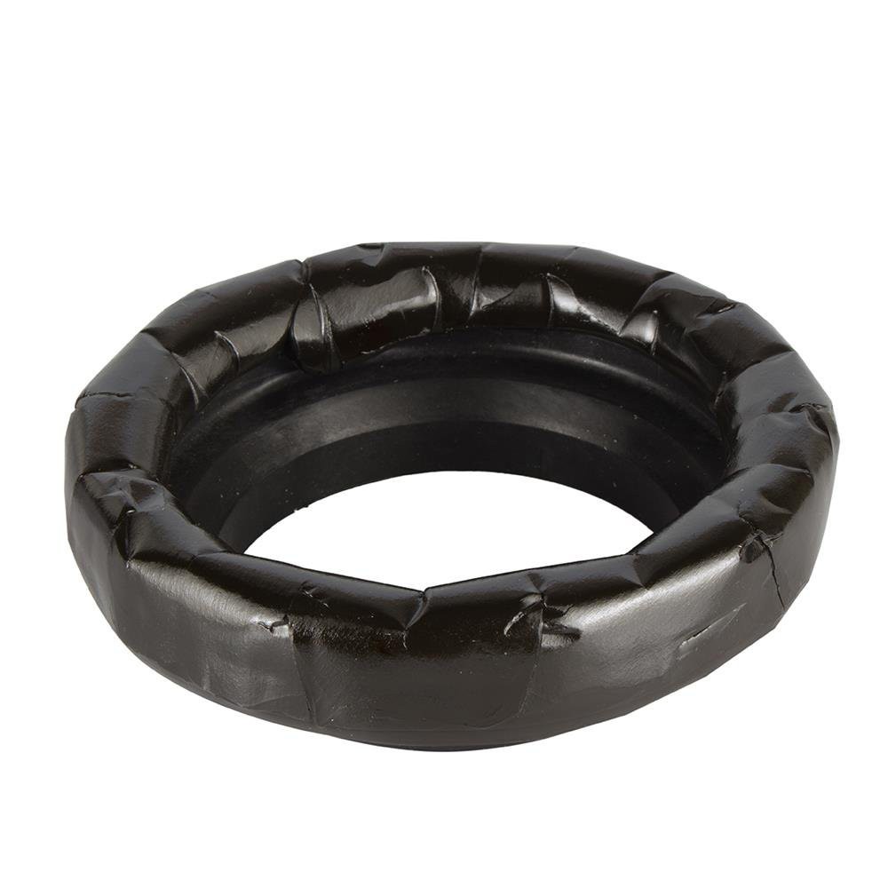 ปะเก็นยางกันกลิ่น-11-5x11-5x3-6-ซม-สีดำ-สำหรับอุดช่องว่างท่อของเสียที่พื้นกับรูชักโครก-drain-pipe-rubber-seal-black