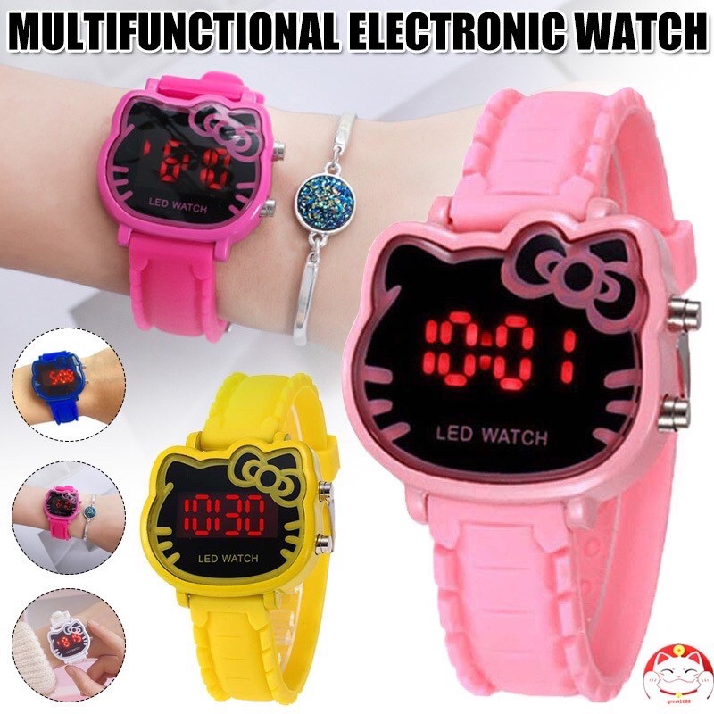 นาฬิกาคิตตี้-ดิจิตอล-hello-kitty-watch-พร้อมส่งจากไทย