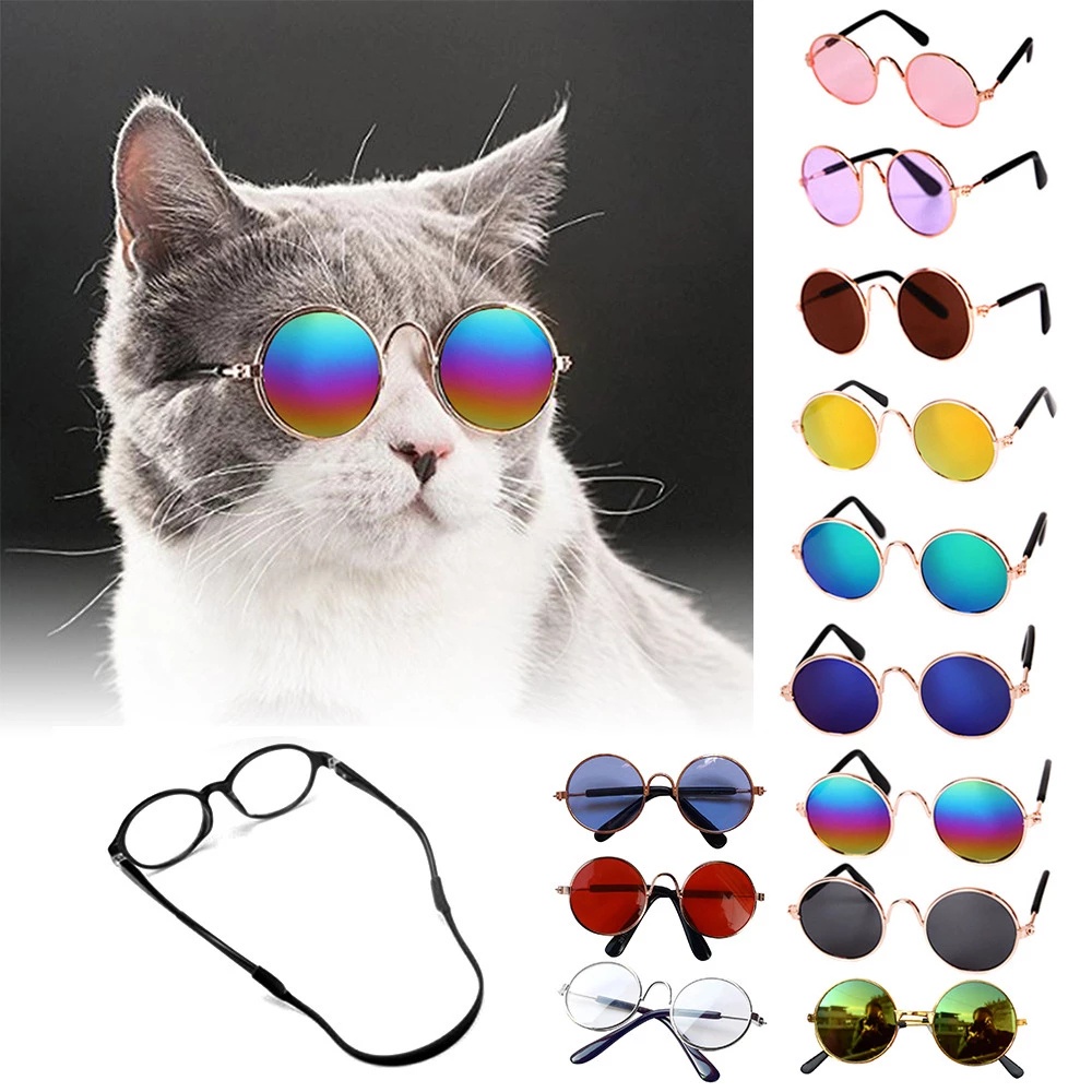 ภาพหน้าปกสินค้า1 PC แว่นตาสำหรับแมวอุปกรณ์เสริมแว่นตาสำหรับสุนัขแมวแว่นตาลูกสุนัขลูกแมวอุปกรณ์เสริมสัตว์เลี้ยงแว่นตาผลิตภัณฑ์ Cool แว่นตา Pets จากร้าน nbstationery2058.th บน Shopee