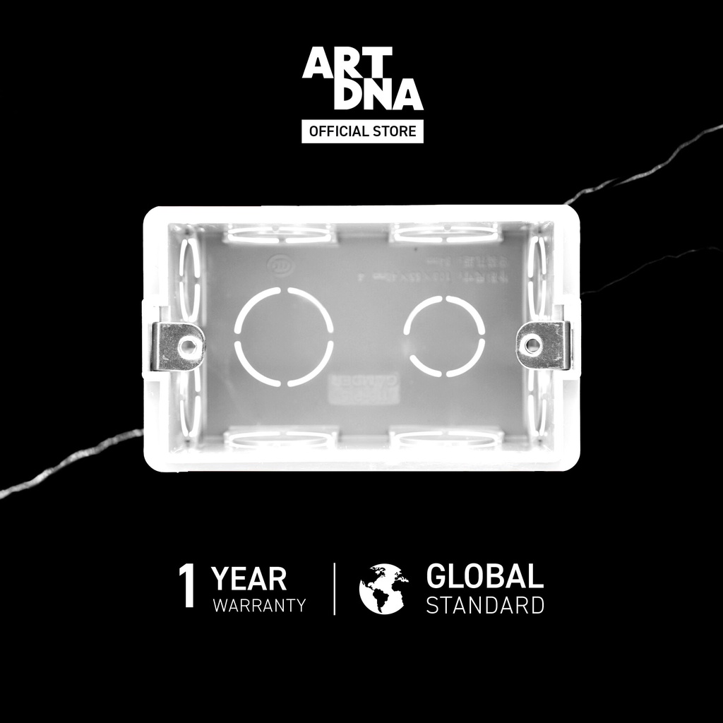 ART DNA Box กล่องเก็บสายไฟ ขนาด 2x4 ขนาด 2x6 ขนาด 3x3 สีขาว design ...