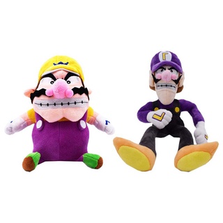 ตุ๊กตายัดนุ่น รูปการ์ตูนอนิเมะ Super Mario Bros Wario Waluigi ของเล่นสําหรับเด็ก