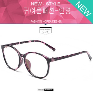 Fashion เกาหลี แฟชั่น แว่นตากรองแสงสีฟ้า รุ่น 2340 C-8 สีชมพูลายกละ ถนอมสายตา (กรองแสงคอม กรองแสงมือถือ)