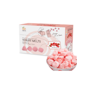 Wel-B Yogurt Melts Strawberry 42g. (โยเกิร์ตกรอบ สตรอเบอร์รี่ 42 กรัม) - ขนมเด็ก โยเกิร์ตฟรีตดราย โยเกิร์ตกรอบ