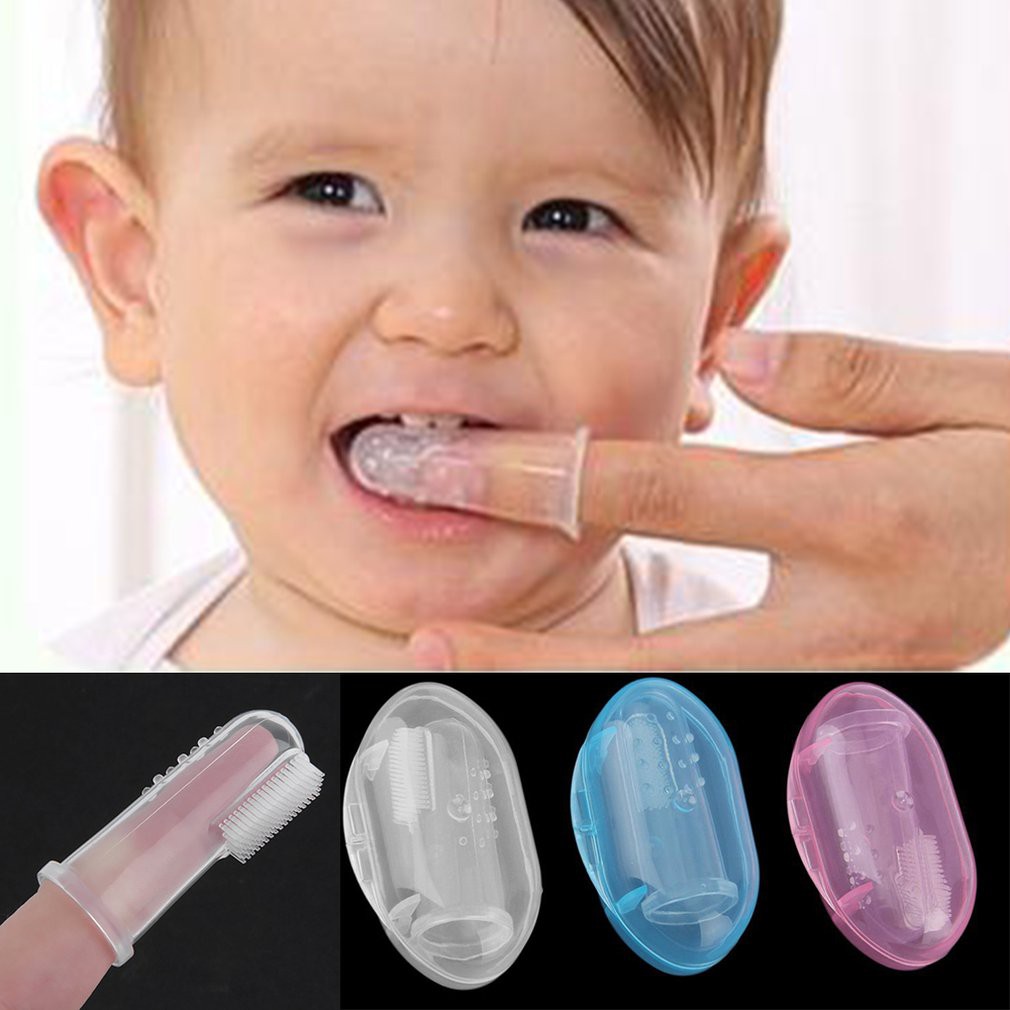 แปรงสีฟันสำหรับเด็กแบบสวมนิ้ว-เครื่องใช้ในห้องน้ำ-สินค้าเด็ก