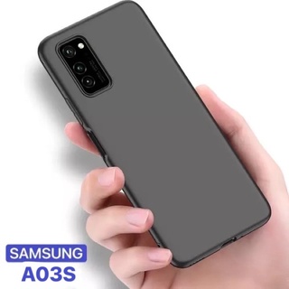 [ส่งจากประเทศไทย] เคสโทรศัพท์ซิลิโคนสีดำ Case Samsung Galaxy A03S สวยและบางมาก