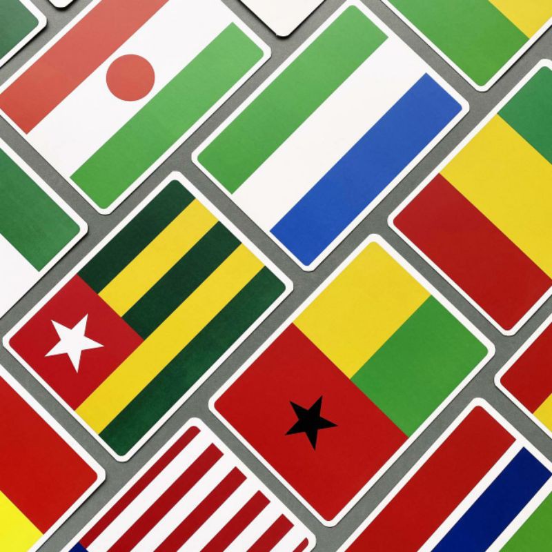 แฟลชการ์ดธงชาติแอฟริกา-แผ่นใหญ่-flash-card-africa-flag-kp059