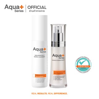 [AQUA11 ลด 130.-] AquaPlus Skin Radically Micro-Cleanser 150 ml. &amp; Radiance-Intensive Essence 30 ml.