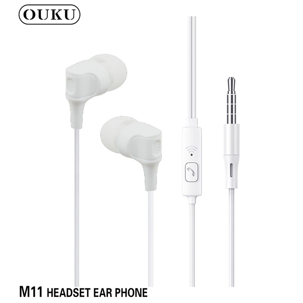 ouku-รุ่น-m11หูฟังราคาถูก-คุณภาพสูง-เสียบเน้นๆ-ouku-m11-ouku-m11-ขายแยก-และขาย-ยกโหล-ส่งไว-มีไมค์