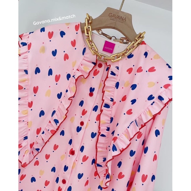ลดเพิ่ม-70-เก็บโค้ดหน้าร้าน-เสื้อเชิ้ตทรงoversize-ลายหัวใจ-ดีไซส์คอปกใหญ่