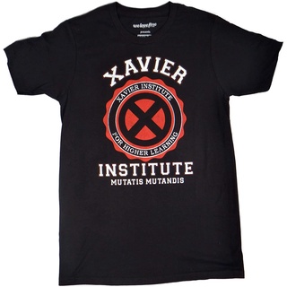 เสื้อยืดผู้หญิง X-Men Xavier Institute For Higher Learning Mutatis Mutandis Black Adult T-Shirt2021，new
