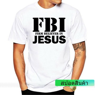 เสื้อยืดลําลอง ผ้าฝ้าย 100% พิมพ์ลายพระเยซูคริสเตียน พระเจ้า ศาสนา ขนาดใหญ่ แฟชั่นฤดูร้อน