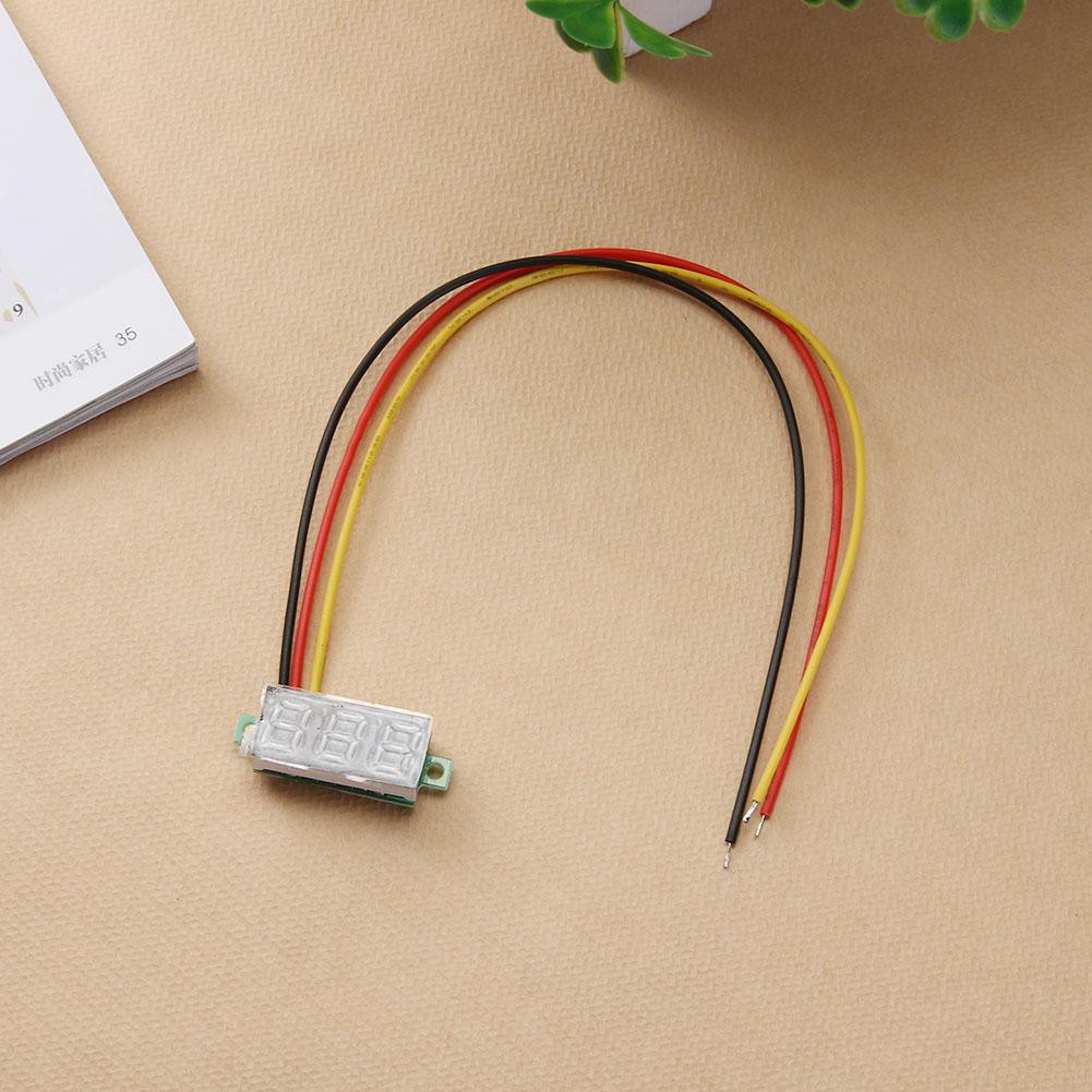 แผงโวลต์มิเตอร์-หน้าจอดิจิตอล-mini-dc-0-100-v-3-wire-led-0-28-นิ้ว