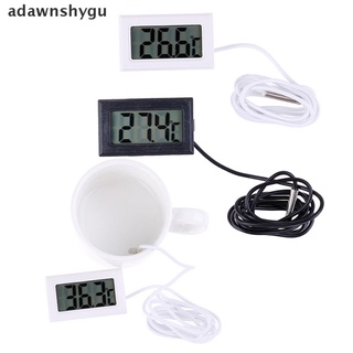 [adawnshygu] เครื่องวัดอุณหภูมิดิจิทัล หน้าจอ LCD พร้อมโพรบ 1 ชิ้น