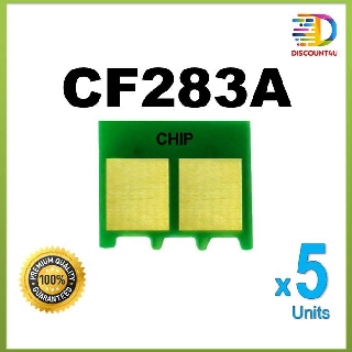 Discount4U .**Pack 5** CHIP Tone HP CF283A for M127 FN 125 126 128 201 202 225 226