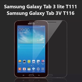 ฟิล์มกระจกนิรภัย เต็มจอ Samsung Tab 3lite (T111) / Tab 3V (T116) ฟิล์มเต็มจอ ฟิล์มกันแตก ฟิล์มกันกระแทก คุณภาพสูง
