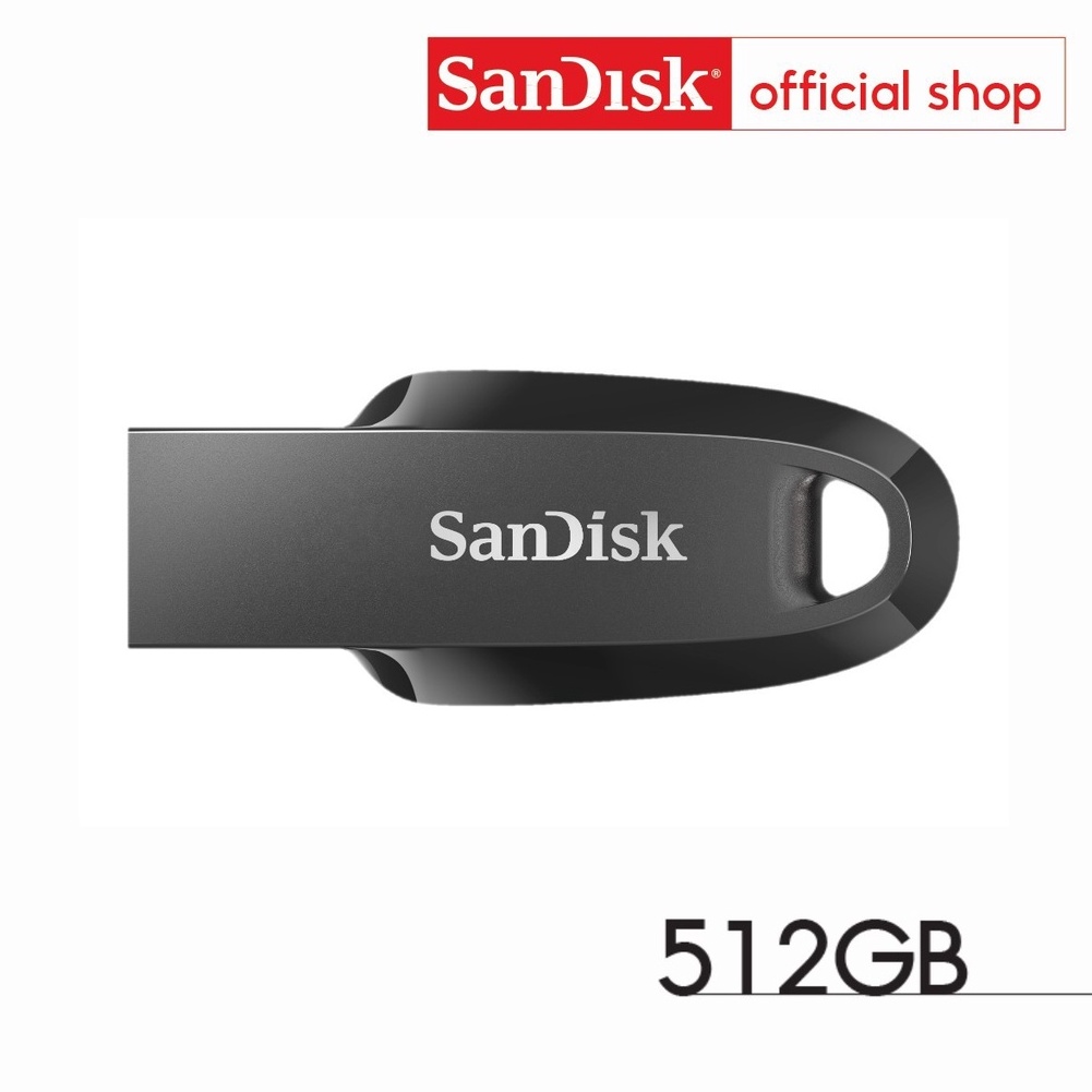 ภาพหน้าปกสินค้าSanDisk Ultra Curve USB 3.2 Gen1 512GB Flash Drive (SDCZ550-512G-G46, Black)