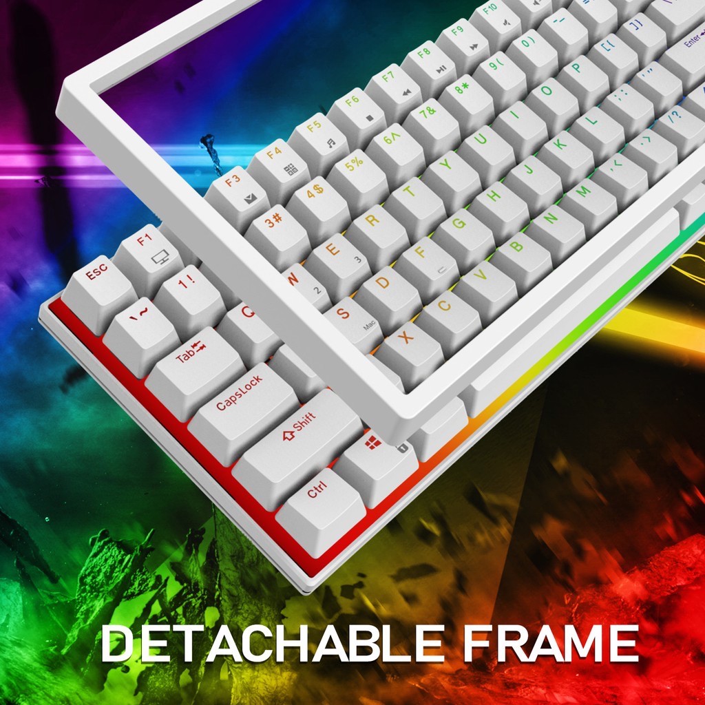 ภาพสินค้าRoyal Kludge Rk84 แป้นพิมพ์เครื่องกล Hot Swap Rgb Rk61 คีย์บอร์ด Hot-Swappable mechanical keyboard keycap Rk สวิทช์คีย์บอร์ดไร้สายบลูทูธ / 2.4Ghz 80% วิศวกรรมสามโหมดสําหรับเล่นเกม จากร้าน apcth.th บน Shopee ภาพที่ 6